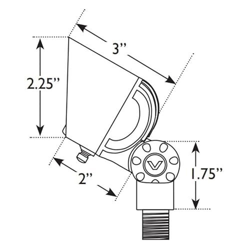 Volt Cast Brass G4 Infiniti 30 (350 Lumens) 12V Integrated Led Outdoor Spotlight 4-Pack Kit #TOP6
