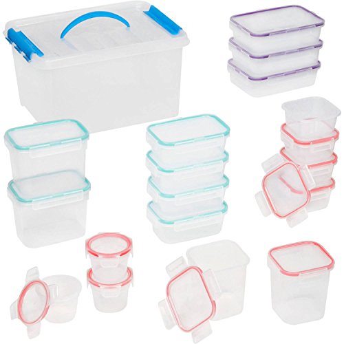 SnapWare Airtight Storage Tote Set, Clear (38-Piece)