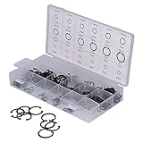 RASTKY Universal-Reparaturwerkzeug aus Legiertem Stahl, 300-teiliges Clamp/Holder-Ring-Sortiment-Set, Starkes Sicherungsring-Set für Werkstatt-Automobile, 11–32 Mm