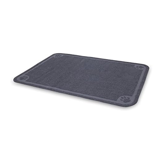 Petmate Litter Catcher Mat Extra Large, Grey, Model:22990 47x32x0.25 Inch (Pack of 1)