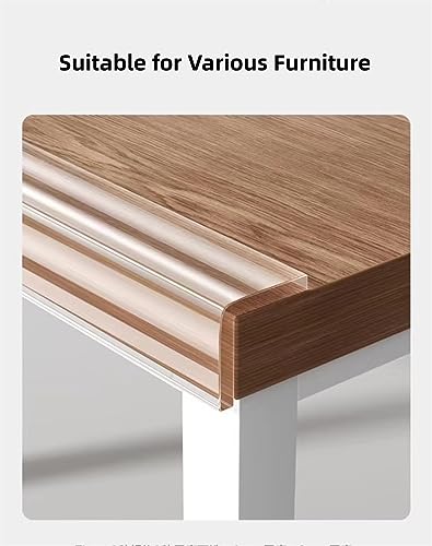 Image of Baby Proofing, Clear Edge Protector Strip, Soft Corner Protectors for Kids, Child Safety Tables Guards Furniture Against Sharp Corners Cabinets, Tables, Drawers 6.5ft