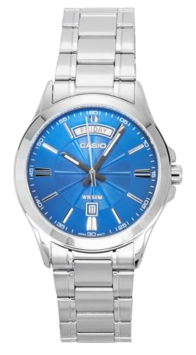 Montre à quartz Casio MTP-1381D-2AVDF homme en acier argenté