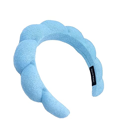 Spa Headband For Women, Mimi And Co Spa Headband For Women, Terry Towel Cloth Fabric Head Band For Face Washing, Makeup Removal, Shower, Skincare(Blue) #TOP4