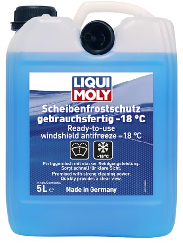 LIQUI Moly Scheibenfrostschutz gebrauchsfertig 5 L, Art.-Nr. 23149 I Frostschutzmittel Scheibenwaschanlage für eine klare Sicht I Temperaturen bis ca. -18 °C I LED- BZW. Xenon-Scheinwerfer geeignet