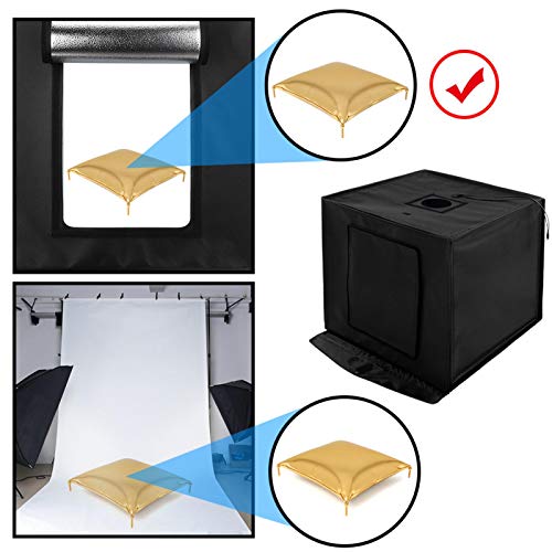 SALUTUYA Photo Tent Kit Light Box Ausrüstung für hochreflektierende Stoffe für Fotostudio-Produkte(European Power Supply… – Bild 8