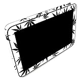 MightySkins Glossy Glitter Skin Compatible with Amazon Echo Show 8 (Gen 2) - Pot Leaves Black | Protective, Durable High-Gloss Glitter Finish | Easy to Apply -  MIGHTY SKINS