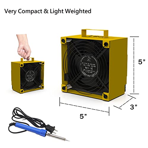 180° Solder Fume Extractor Solder Smoke AbsorberSmoke Prevention Absorber DIY Working Fan