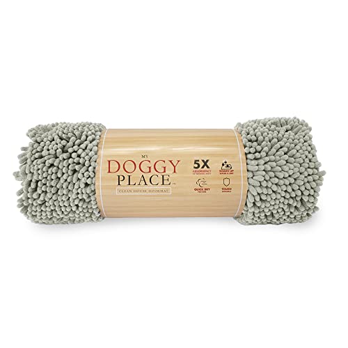 My Doggy Place - Microfiber Door Mat - Soft And Plush Pet Mat For Every Room Of The House - Dirt And Water Absorbent Mat - Washer & Dryer Safe Non-Slip Mat - Light Grey Runner Rug - 60 X 36 In #TOP26