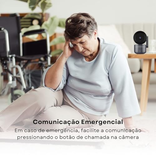 Câmera Inteligente Wifi NovaDigital 360 4MP Hd Smart Com Botão De Chamada CS-Call ONVIF Tuya Smart L