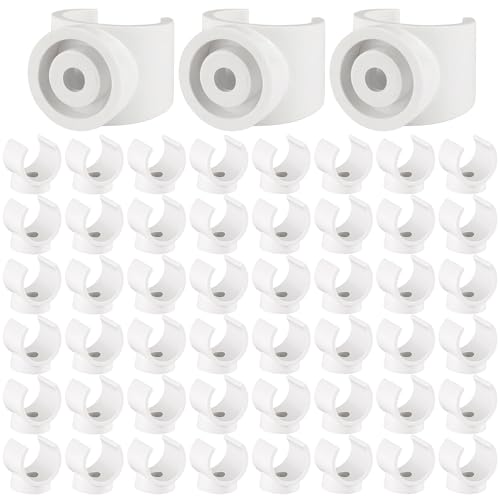 100 Pcs 1/2 Inch PEX Clips Pipe Hangers Clamps Plastic Pipe Clamp White Clamps Holder U-Hook for Tube Pipe Fittings Water Pipe Support Pipe Clamp Tools