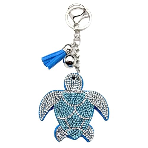 Bijoux suspendus tortue de mer avec finitions soignées pour sac et clé de voiture