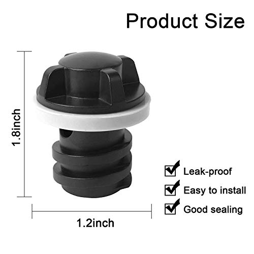 Hermard Yeti Cooler Drain Plug Replacement Accessories, Yeti Cooler Wheels Compatible with Yeti's Line of Roadie, Tundra, and Tank Coolers Fit ORCA Coolers - Thumbnail 2