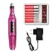 Ponceuse à Ongles Electrique Manucure & Pédicure Kit de Soins : Mini Kit pour Polissage, Toilettage et Polissage des Ongles à la Maison - Alimenté par Piles