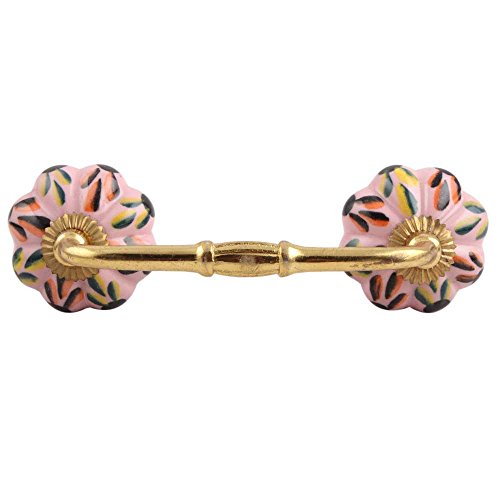 Indian Shelf Ceramic T-Bar Drawer Handle