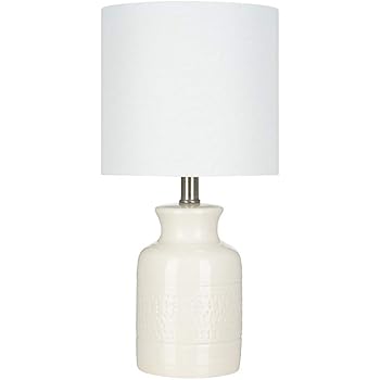 stone & beam ceramic geometric table lamp