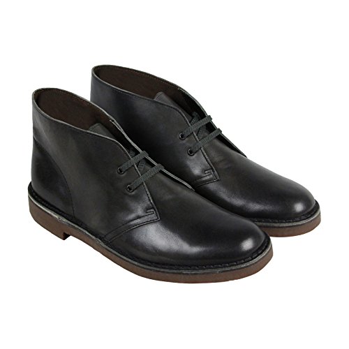 Clarks Men's Bushacre 2 Chukka Boot, Black Smooth, 10.5 M US