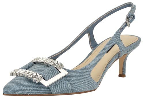 Escarpins bleu clair Nine West Neeri en toile de jean haut de gamme