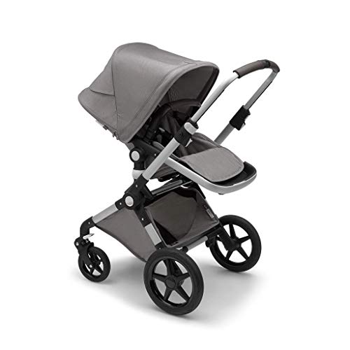 Bugaboo Lynx - The Lightest Full-Size Baby Stroller - All-Terrain with an Effortless Push and One-Handed Steering - Compatible with Bugaboo Turtle One by Nuna Car Seat – Alu/Light Grey