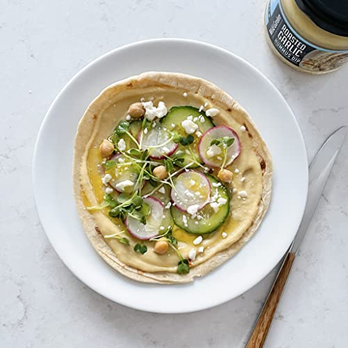 Wild Garden Roasted Garlic Hummus Dip, Salad Dressings, Dips and Sauce, No Additives, No Preservatives,10.7 oz
