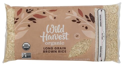 Wild Harvest, Organic Long Grain Brown Rice, 32 Ounce