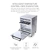 Sterilizer for Nail Tools, 12L Multifunctional High Temperature Cleaning Dry Box Stainless Steel with Temp Control, Tweezer Sterilizer, Stainless Trays, Timer, Nail Salon Equipment