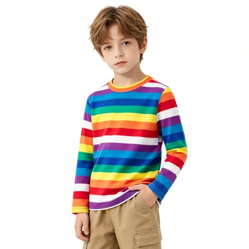 Image of Magic Park 6M-14Y Kid Striped T-Shirt Boys Cotton Tee Basic Top