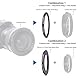3 Stück (105mm) Filterring Adapter-Set,Objektivfilter Step Down Ring kompatibel Alle 105mm Marken UV ND CPL 105-95mm,105-82mm,105-77mm+1pcs Objektivreinigungstuch
