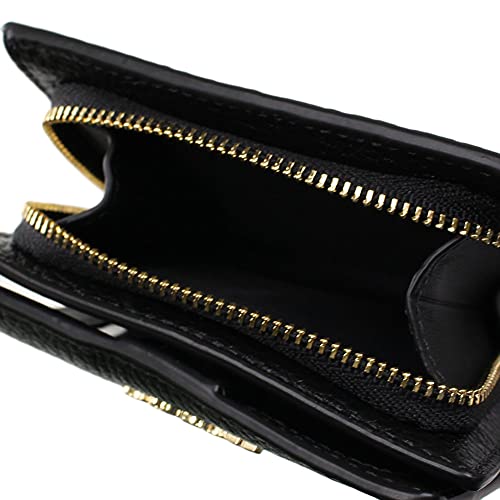 Coach Pebble Leather Snap Wallet Black #TOP3