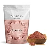 Acerola Pura en Polvo - 70 g - Antioxidante Natural Rico en Vitamina C y A - Refuerzo para las Defensas Multivitamínico Vegano, 100% Ecológico y Sin Gluten - Glorioso Super Nutrients