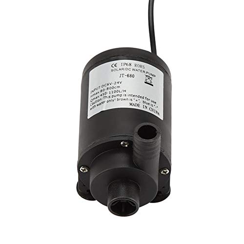 Taidda Submersible Water Pump, Solar Water Pump DC 6-24V 450L/H-1200L/H DC 6-24V Brushless Aquarium Fountain Pond Pump for Pond Fish Tank Solar Pool Water Circulation System - Image 4