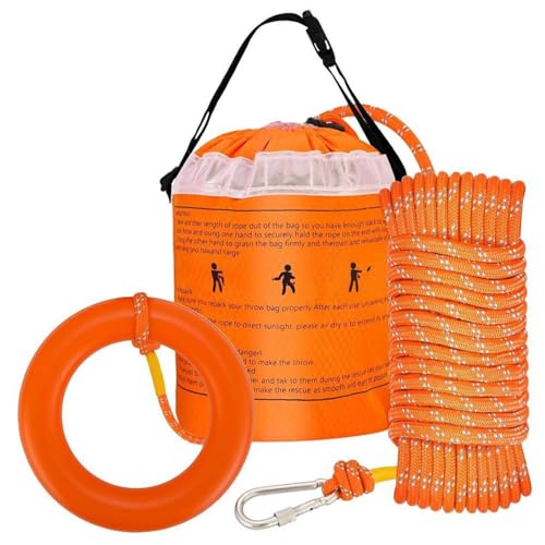 Sac de sauvetage aquatique avec corde de 15m pour la sécurité en kayak et bateau