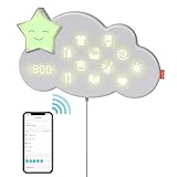 Fisher-Price GWM53 - Lumalu Schlafassistent, Einschlafhilfe, Schlaftrainer und Geräuschgenerator, europäische Version, für Babys ab der Geburt