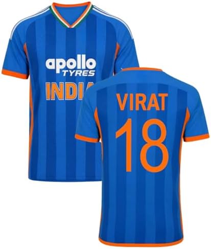 India Cricket Test 2024 Jersey Virat Kohli for (Kids,Boys,Men)