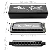 Harmonica Armonica Mouth Organ Blues Harmonica Key of C 10 Hole 20 Tone Polyphony Diatonic Harp with Case for Blues Folk Jazz Pop for Music Student Teacher Teaching Beginner Gift