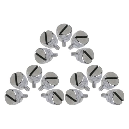 CORHAD 15 Viti a Testa Zigrinata Filettate per Piedino Premistoffa in Metallo Resistente, Accessori di Ricambio per Macchine da Cucire, Set da 15 Pezzi per Uso Domestico e Professionale