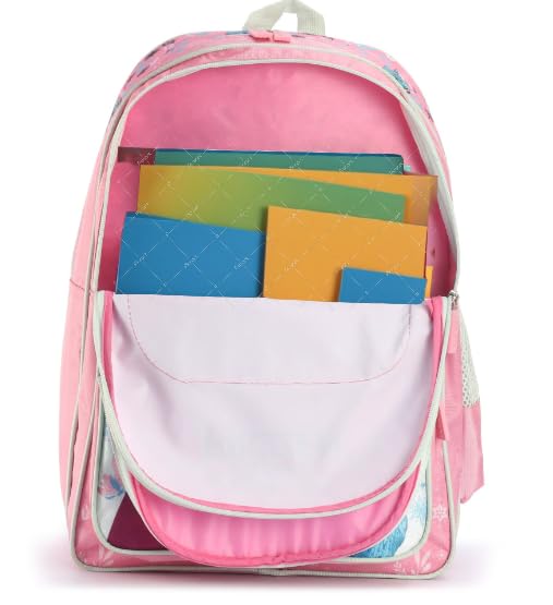 Image of STRIDERS Frozen School Bag for Kids | Fun Lightweight Durable Backpack | Padded Comfortable Straps & Sparkling Design | Ideal for School Adventures | 40cm