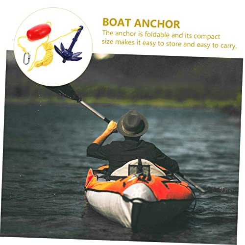 Garneck 1 Conjunto Âncora de caiaque âncora dobrável de alumínio caiaques infláveis caiaque oceânico