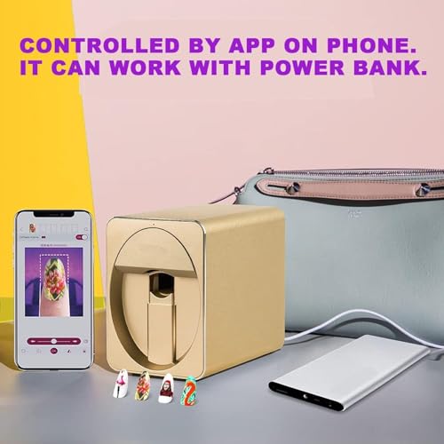 AYGJKIE Nail Printer Machine,Portable Nail Painting Machine,Convenient to Carry to Trips/Parties/Events/Outdoors,for Beauty & Personal Care - Image 3