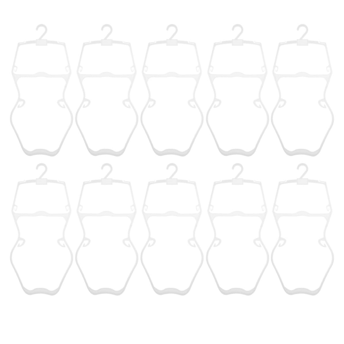 Perchas para exhibición de Ropa Interior Perchas de Armario Perchas para Trajes de de plástico Blanco 10 Pcs para Retail Stores