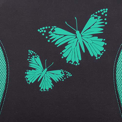 Flying Banner Butterfly Car Seat Covers Ful Set Fashion Universal Lady Woman Female Rear Bench Split Colorized (Full Set, Mint Green) #TOP4