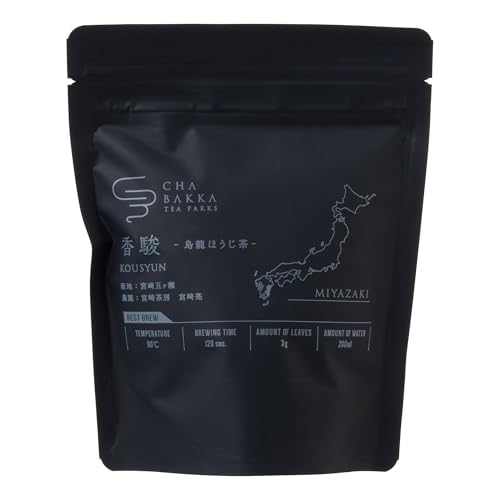 CHABAKKA TEA PARKS 烏龍ほうじ茶 香駿 (こうしゅん) 五ヶ瀬 2025新茶 ティーバッグ 茶袋 縦15×横12cm 3g×10個入
