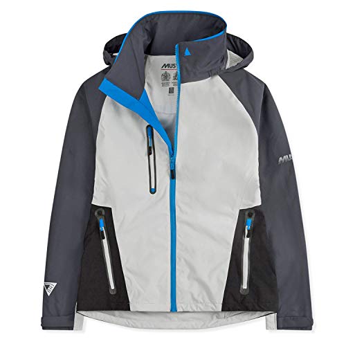 Musto Womens Sardinia BR1 Yacht Vela y canotaje Chaqueta Chaqueta Platino Multicolor - Ligero Transpirable