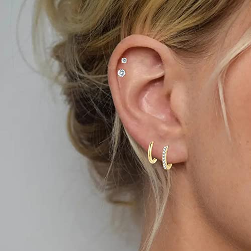 WOVEE Set Orecchini Donna di 4 Paia, Orecchini