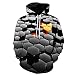 Produktbild Geometrie mit Kapuze Shirt 3D Digitaldruck Herren Herbst Kapuze Sweatshirt lässig Street Kleidung Mantel S