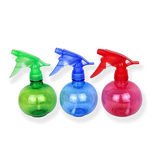 3Pack 450ml Empty Plastic Spray Bottles - Attractive Vibrant Colors-can be used to hold disinfectant