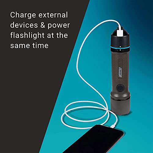 Coleman Onesource Outdoor 600 Lumens Rechargeable Lithium Ion Flashlight With Usb Charging Port For Camping And Hiking (3 Pack) #TOP5