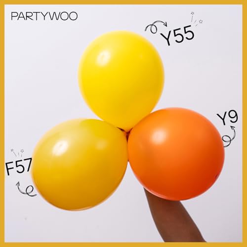 Image of PartyWoo Mustard Yellow Balloons 100pcs 12 Inch Boho Netural Fall Balloons for Birthday Engagement Baby Shower Anniversary Bee Sunflower Little Cutie Thanksgiving Party Decorations Yellow-F57