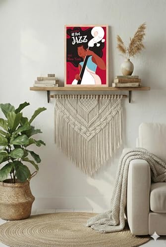 Image of BLINKART Fashion Illustration Aesthetic Modern Art Walls With Frame | Natural Wood Texture | Living Room Bedroom Office Wall Decoration | Poster Home Decor Frames Wall Bedroom | 12x8 Inches (D581)