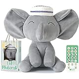 Mommy Yasmin Personalized Soothe & Talking Kufi Elephant | Muslim & Islamic Toy | Eid Gift | Quran & Dua | Interactive + Relaxing | Remote | for Baby + Toddlers + Kids