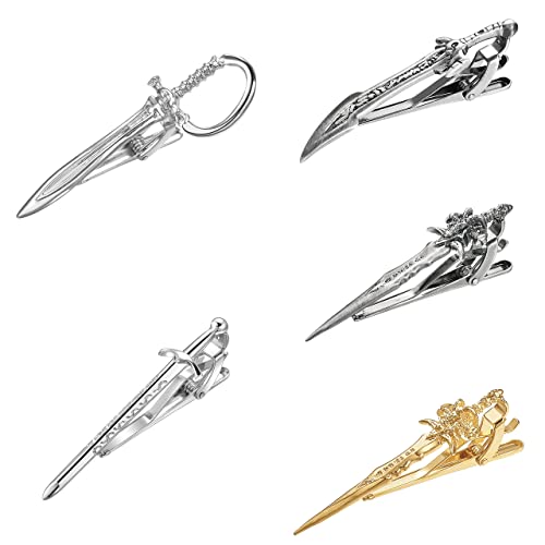 Image of Yoursfs Vintage Scottish Sword Tie Clips for Men Personalised Tie Clips Funny Sword Tie Bars Unique Cool Tie Pin for Men's Jewelry Gift